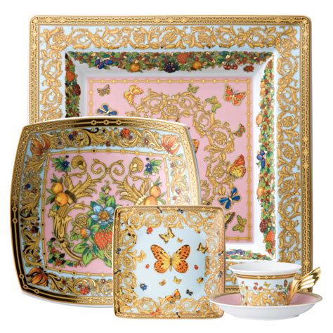 versace butterfly collection|Versace butterfly garden dinnerware.